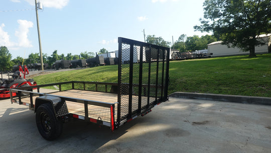 6.4x12 Straight Deck Utility Trailer 3,500lb Axles Tall Gate - SLE Equipment - 9