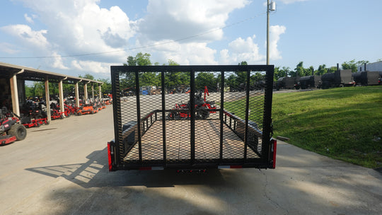 6.4x12 Straight Deck Utility Trailer 3,500lb Axles Tall Gate - SLE Equipment - 10