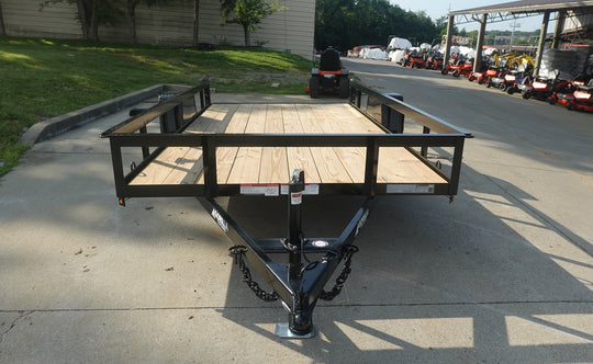 6.4x12 Straight Deck Utility Trailer 3,500lb Axles Tall Gate - SLE Equipment - 4