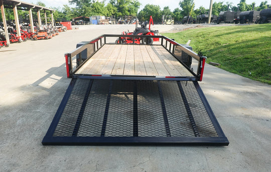 6.4x12 Straight Deck Utility Trailer 3,500lb Axles Tall Gate - SLE Equipment - 8