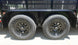 7X16 Dovetail Utility Trailer 2ft Mesh (2) 3500lb Axles Fenders and Tires