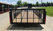 7X16 Dovetail Utility Trailer 2ft Mesh (2) 3500lb Axles Rear