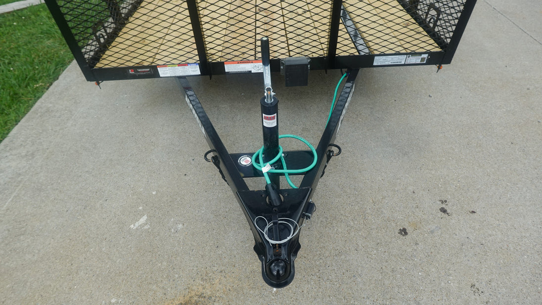 6.4x16 Dovetail Utility Trailer with 4ft Mesh Side (2) 3,500lb Axles - SLE Equipment - 19