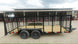 6.4x16 Dovetail Utility Trailer with 4ft Mesh Side (2) 3,500lb Axles - SLE Equipment - 3