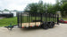 6.4x16 Dovetail Utility Trailer with 4ft Mesh Side (2) 3,500lb Axles - SLE Equipment - 10