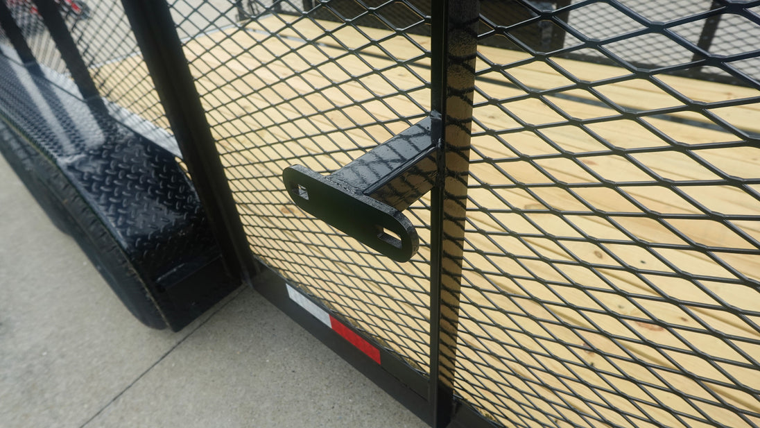 6.4x16 Dovetail Utility Trailer with 4ft Mesh Side (2) 3,500lb Axles - SLE Equipment - 17