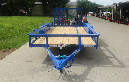 6.4x14 Straight Deck Off Road ATV/UTV Utility Trailer (2) 3,500lb Axles - SLE Equipment - 15