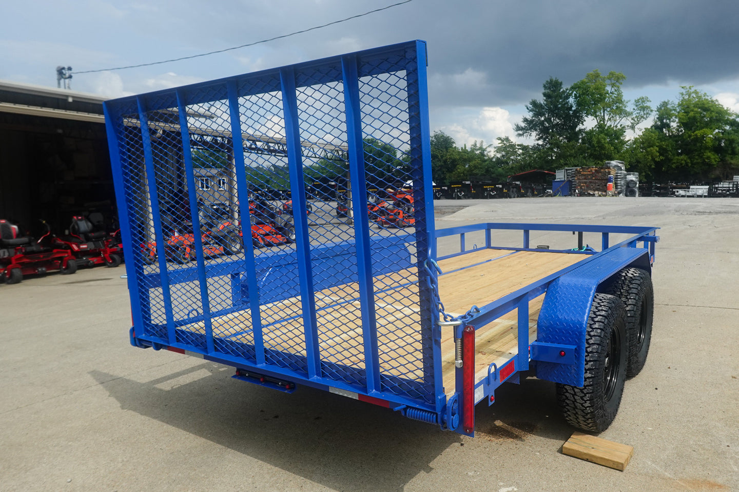 6.4x14 Straight Deck Off Road ATV/UTV Utility Trailer (2) 3,500lb Axles - SLE Equipment - 19