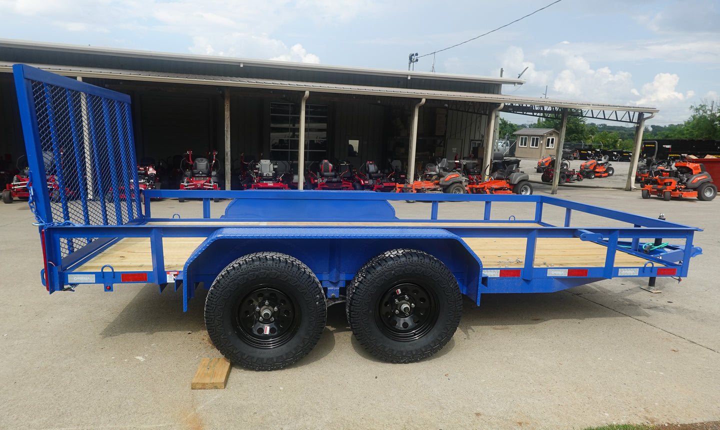 6.4x14 Straight Deck Off Road ATV/UTV Utility Trailer (2) 3,500lb Axles - SLE Equipment - 20