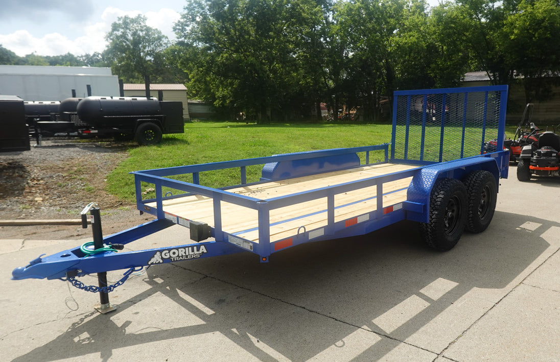 6.4x14 Straight Deck Off Road ATV/UTV Utility Trailer (2) 3,500lb Axles - SLE Equipment - 23