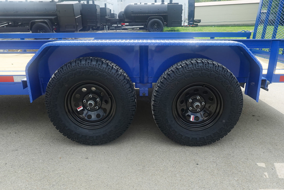 6.4x14 Straight Deck Off Road ATV/UTV Utility Trailer (2) 3,500lb Axles - SLE Equipment - 26