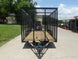 6.4x16 Straight Deck Utility Trailer 6ft Mesh Sides (2) 3,500lb Axles - SLE Equipment - 2