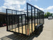 6.4x16 Straight Deck Utility Trailer 6ft Mesh Sides (2) 3,500lb Axles - SLE Equipment - 8
