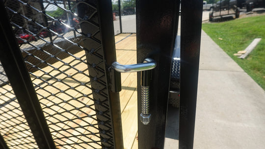 6.4x16 Straight Deck Utility Trailer 6ft Mesh Sides (2) 3,500lb Axles - SLE Equipment - 13