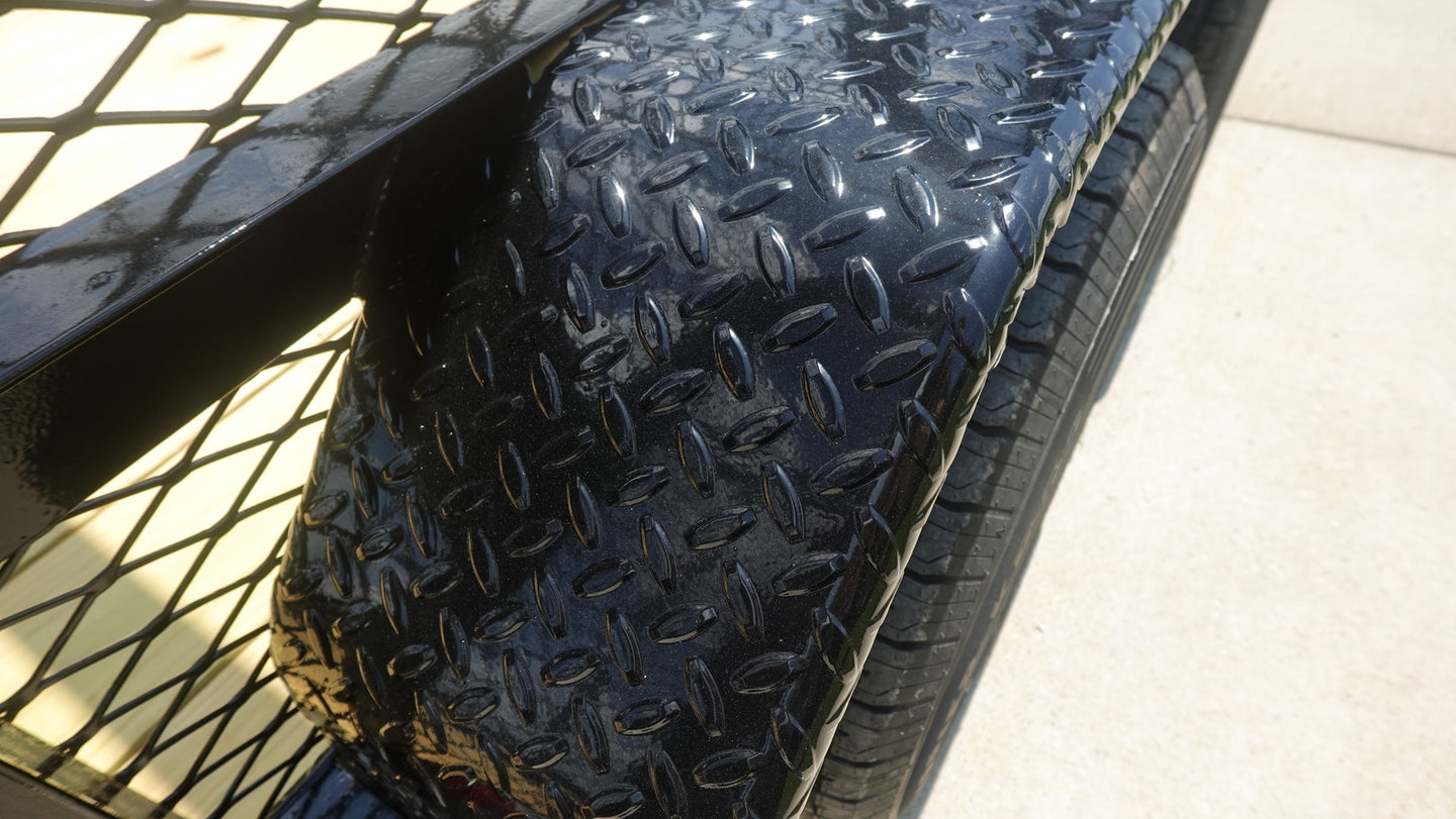 6.4x16 Straight Deck Utility Trailer 6ft Mesh Sides (2) 3,500lb Axles - SLE Equipment - 14