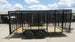 6.4x16 Straight Deck Utility Trailer 6ft Mesh Sides (2) 3,500lb Axles - SLE Equipment - 5