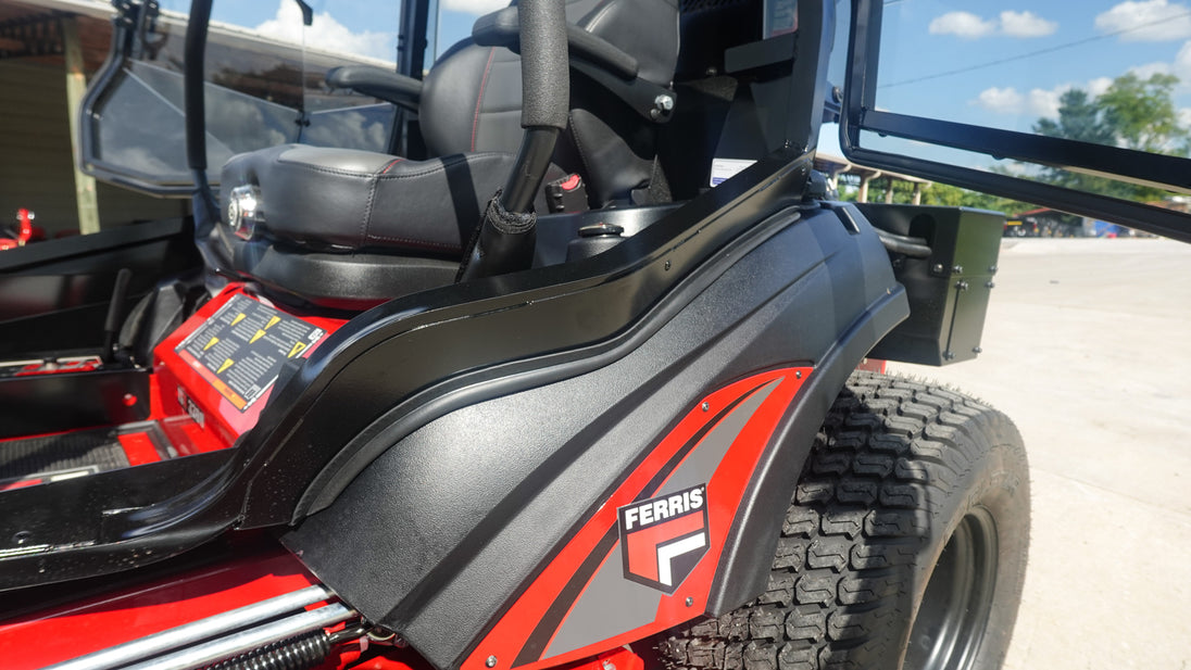 Ferris ISX3300 60" Zero Turn Mower with Curtis Premium Air-Conditioned Cab – Model 5902064 Left Side