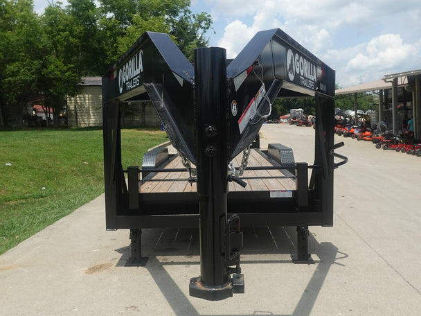 7x20 Gooseneck Tilt Car Hauler Trailer (2) 7K Drop Axles with Brakes 14K GVWR - SLE Equipment - 2