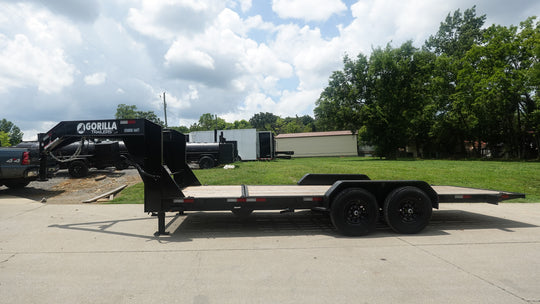 7x20 Gooseneck Tilt Car Hauler Trailer (2) 7K Drop Axles with Brakes 14K GVWR - SLE Equipment - 3