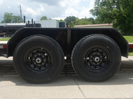 7x20 Gooseneck Tilt Car Hauler Trailer (2) 7K Drop Axles with Brakes 14K GVWR - SLE Equipment - 16