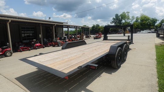 7x20 Gooseneck Tilt Car Hauler Trailer (2) 7K Drop Axles with Brakes 14K GVWR - SLE Equipment - 6
