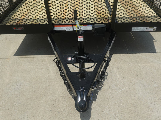 7x20 Heavy Duty Straight Deck Utility Trailer 4ft Mesh Sides (2) 5,200lb Axles - SLE Equipment - 18