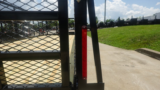 7x20 Heavy Duty Straight Deck Utility Trailer 4ft Mesh Sides (2) 5,200lb Axles - SLE Equipment - 17