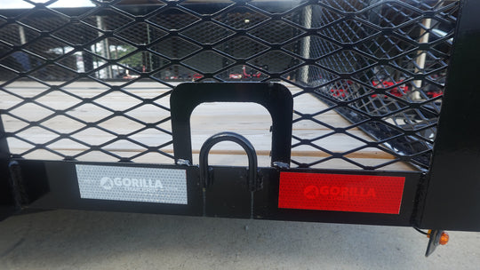 6.4x18 Utility Trailer with 2FT Mesh Sides & Gate (2) 3,500LB Axles GVWR 7K - SLE Equipment - 18