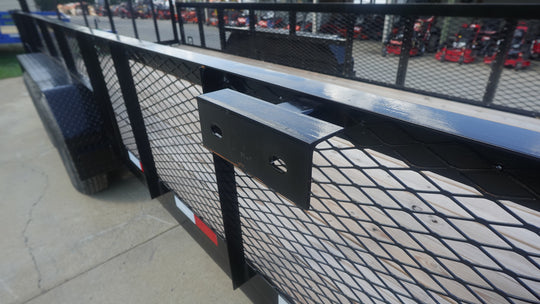 6.4x18 Utility Trailer with 2FT Mesh Sides & Gate (2) 3,500LB Axles GVWR 7K - SLE Equipment - 17