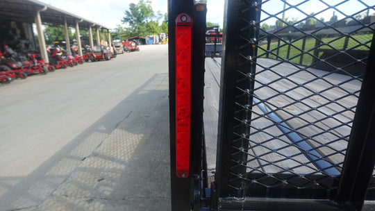 6.4x18 Utility Trailer with 2FT Mesh Sides & Gate (2) 3,500LB Axles GVWR 7K - SLE Equipment - 13