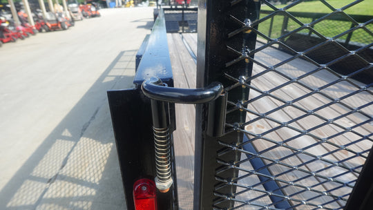 6.4x18 Utility Trailer with 2FT Mesh Sides & Gate (2) 3,500LB Axles GVWR 7K - SLE Equipment - 14