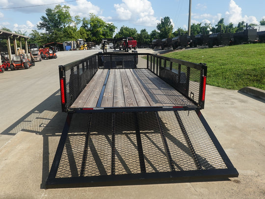 6.4x18 Utility Trailer with 2FT Mesh Sides & Gate (2) 3,500LB Axles GVWR 7K - SLE Equipment - 10