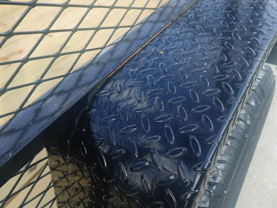 5x8 Straight Deck Utility Trailer with 4ft Mesh Side 3500lb Axle - SLE Equipment - 16