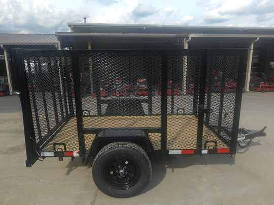 5x8 Straight Deck Utility Trailer with 4ft Mesh Side 3500lb Axle - SLE Equipment - 8