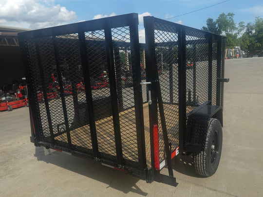 5x8 Straight Deck Utility Trailer with 4ft Mesh Side 3500lb Axle - SLE Equipment - 6
