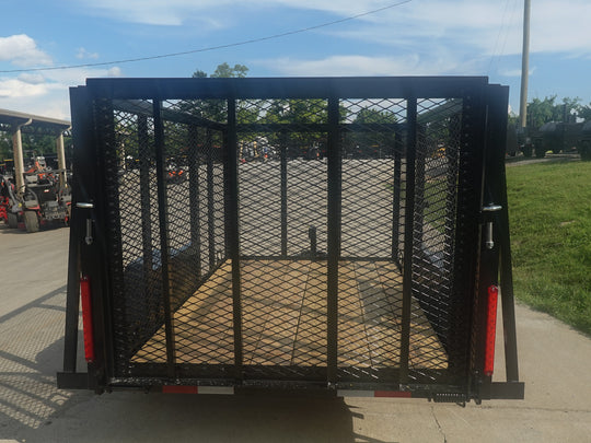 5x8 Straight Deck Utility Trailer with 4ft Mesh Side 3500lb Axle - SLE Equipment - 7