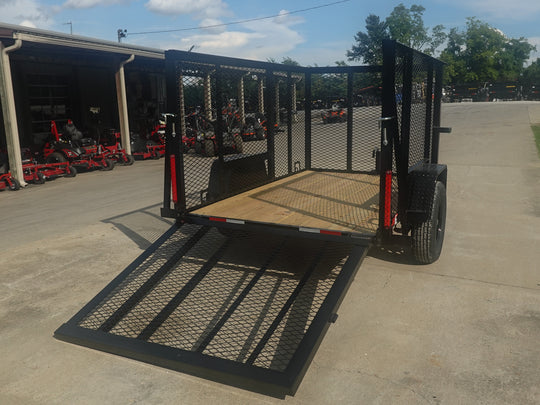 5x8 Straight Deck Utility Trailer with 4ft Mesh Side 3500lb Axle - SLE Equipment - 9