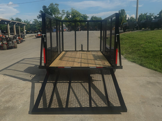 5x8 Straight Deck Utility Trailer with 4ft Mesh Side 3500lb Axle - SLE Equipment - 10