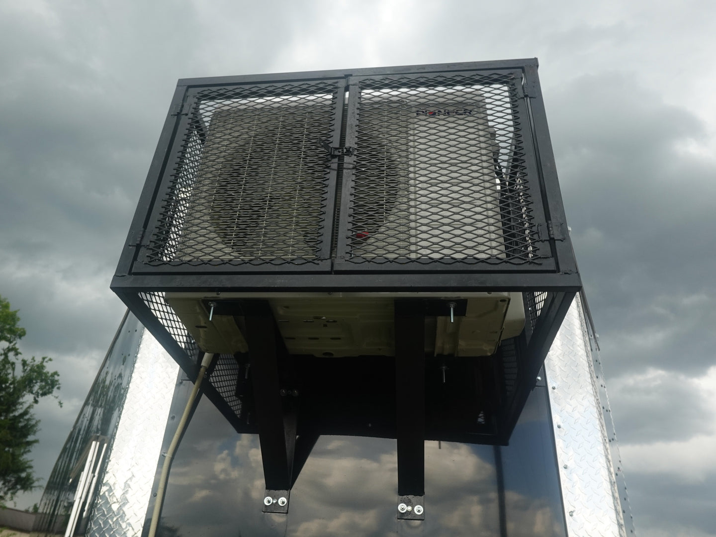 8.5x30 Black Enclosed 2-5200lb Axles 9' Interior Height with Winch Air Conditioner