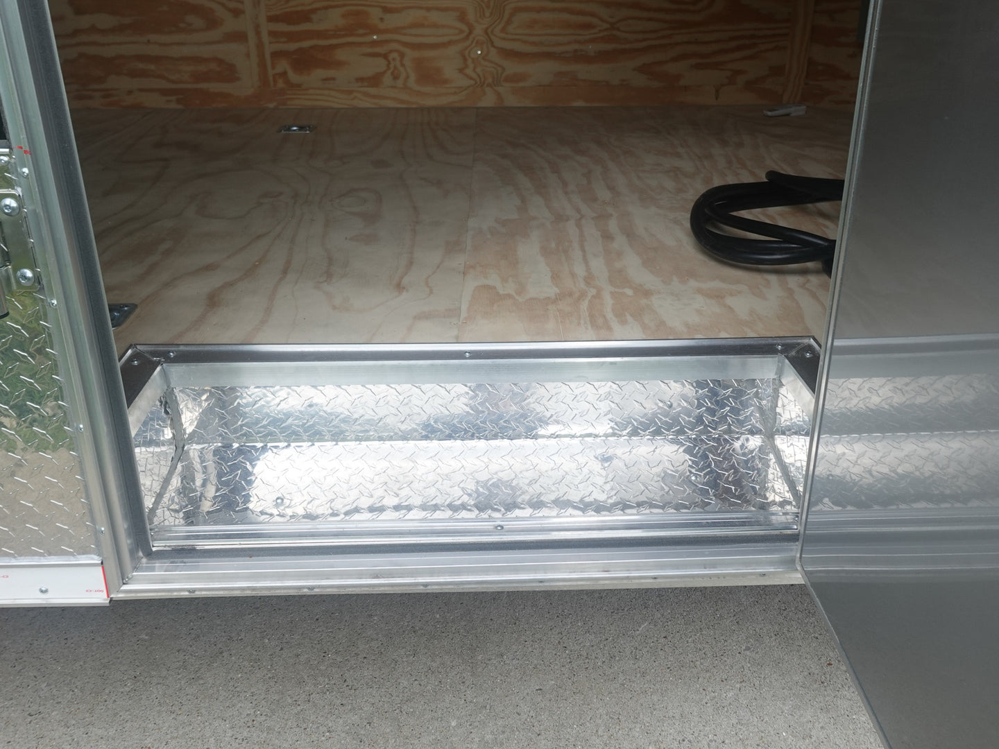 8.5x30 Black Enclosed 2-5200lb Axles 9' Interior Height with Winch Door Step