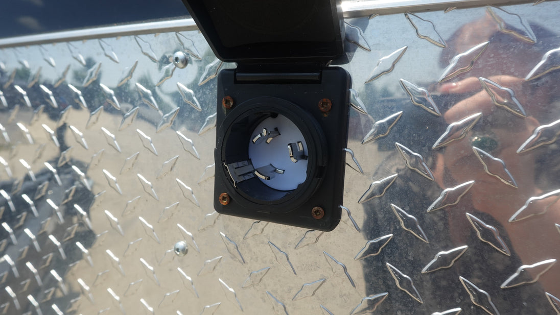 8.5x30 Black Enclosed 2-5200lb Axles 9' Interior Height with Winch Electric Plug