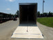 8.5x30 Black Enclosed 2-5200lb Axles 9' Interior Height with Winch Rear Ramp Lowered