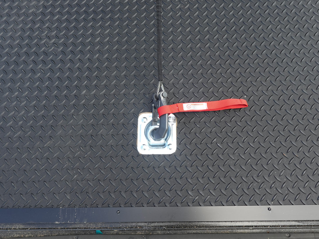 8.5x24 V-Nose Enclosed Trailer (2) 7000LB Axles with Wench Lift Hook