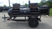 330 Gallon Charcoal Grill With Warming Box Left Side Open Door