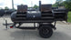 330 Gallon Charcoal Grill With Warming Box Left Side Open Door