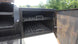 330 Gallon Charcoal Grill With Warming Box Open Door Left Side 