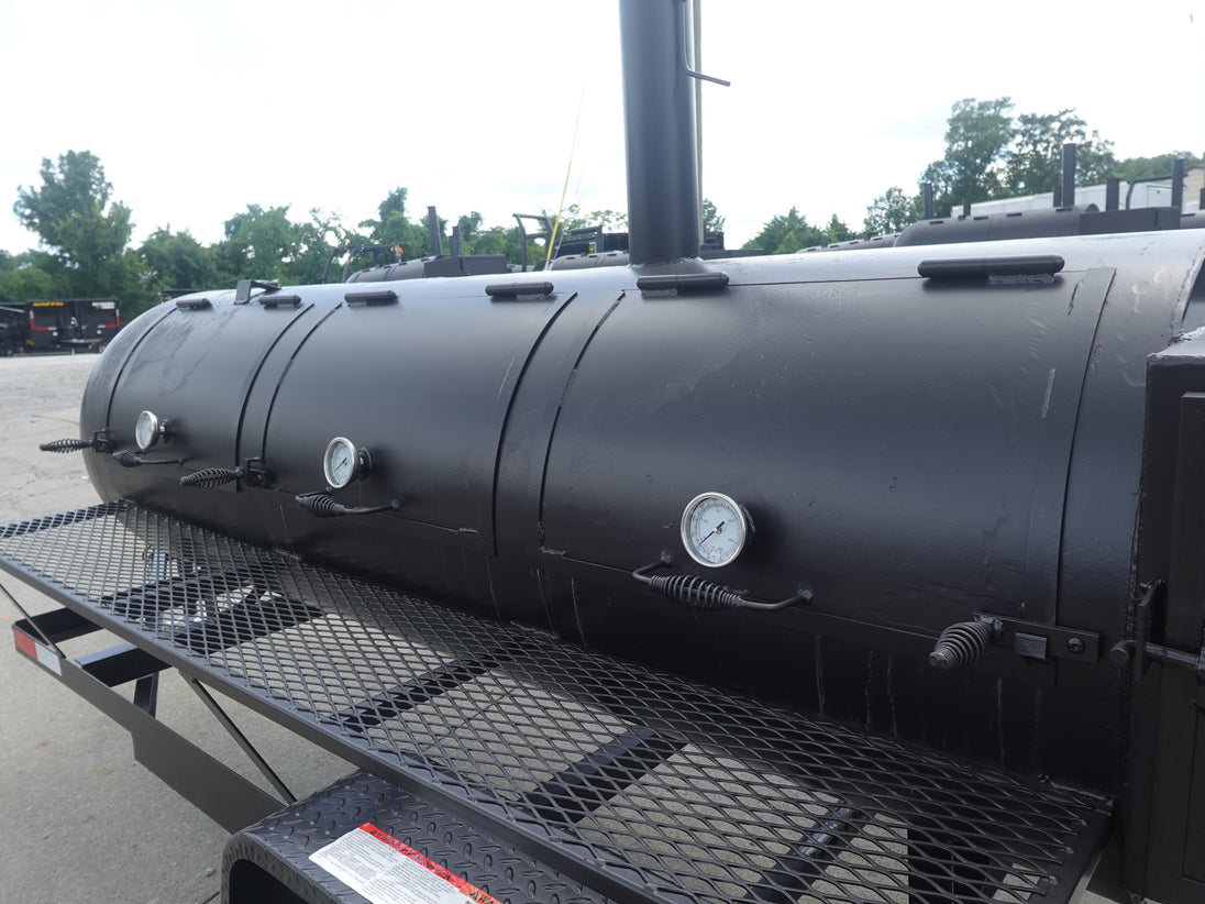 330 Gallon Charcoal Grill With Warming Box Doors