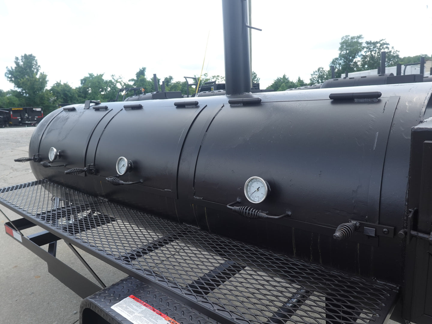330 Gallon Charcoal Grill With Warming Box Doors
