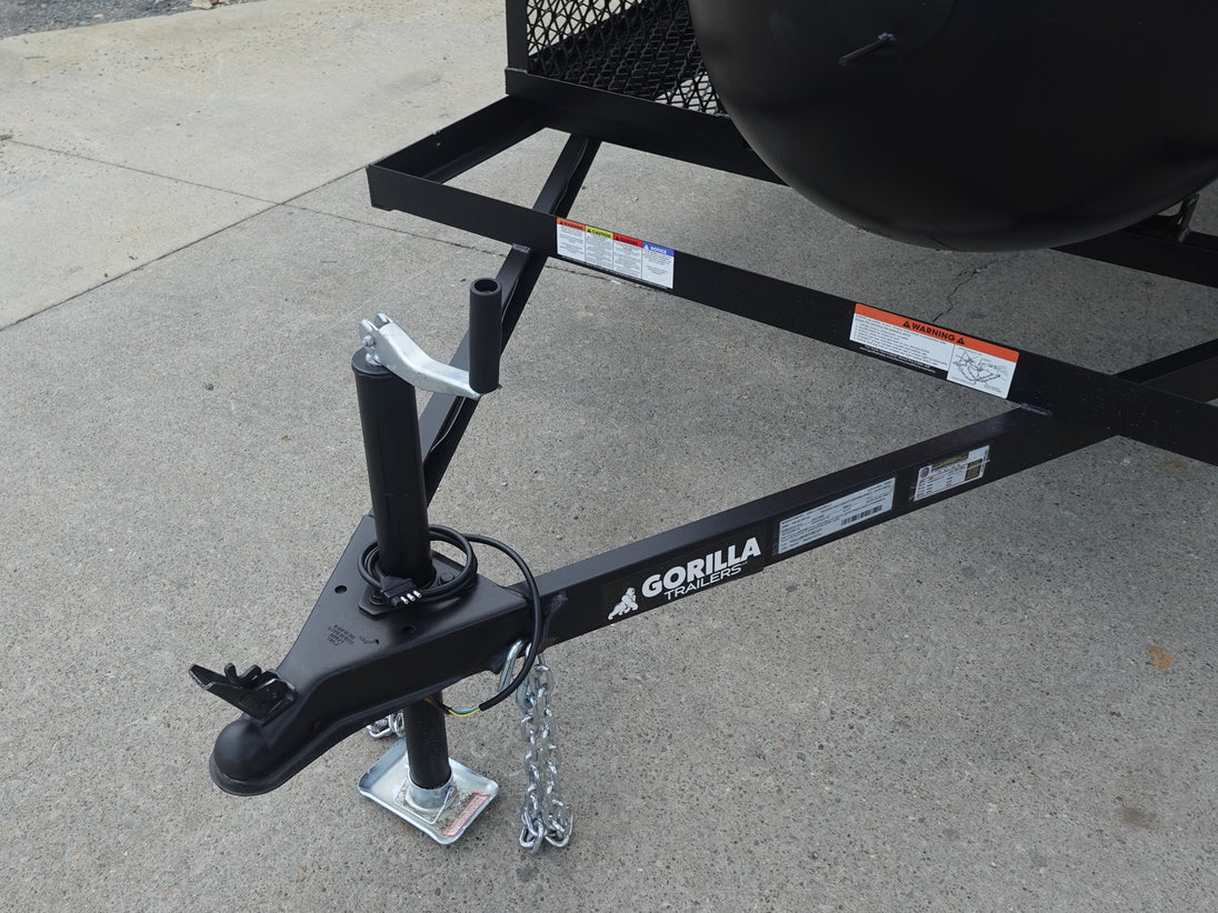 330 Gallon Charcoal Grill With Warming Box Hitch