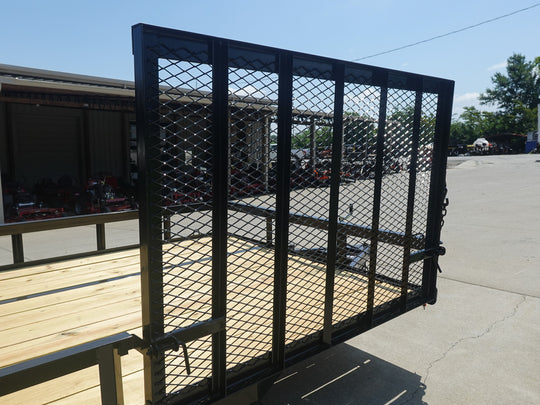 7x20 Powder Coated Straight Deck Utility Trailer with Side Gate (2) 3,500lb Axles - SLE Equipment - 10